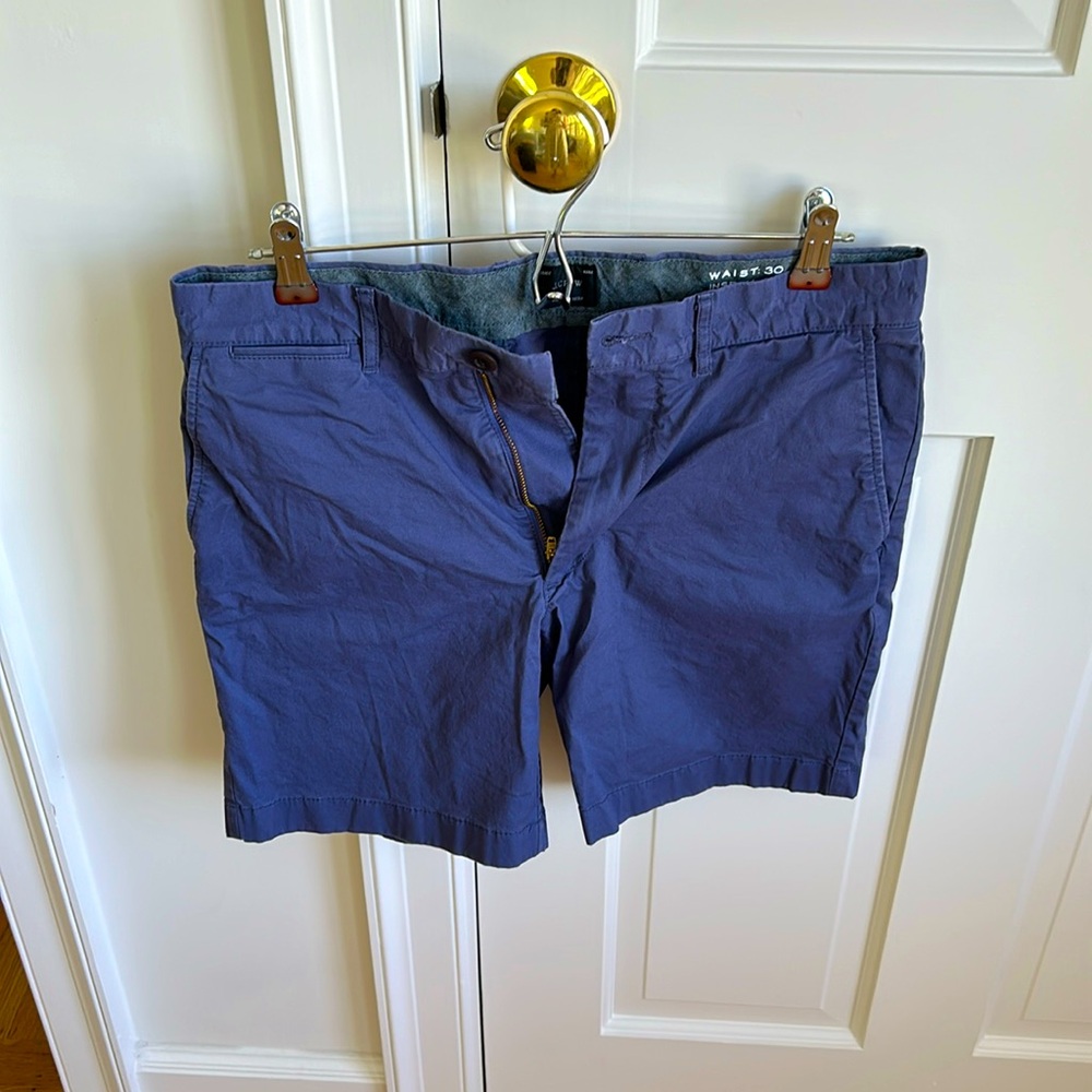 J. Crew Men’s Chino blue Waist 30, Inseam 7 inch